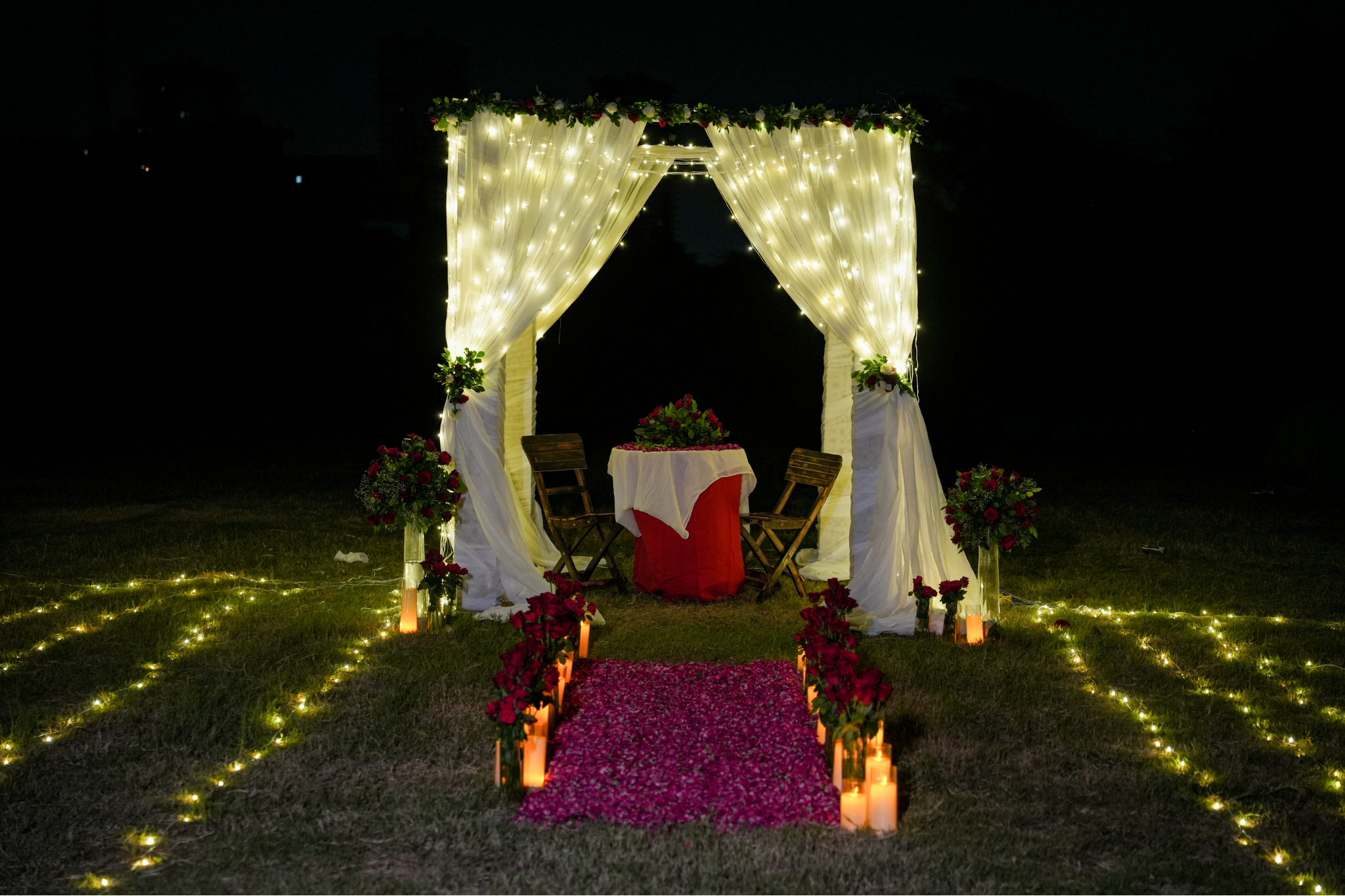 The Forever Aisle Outdoor Proposal Experience