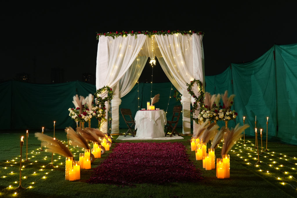 Romantic Poolside Dining Experience