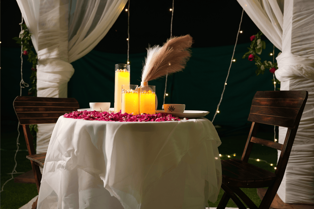 Romantic Poolside Dining Experience
