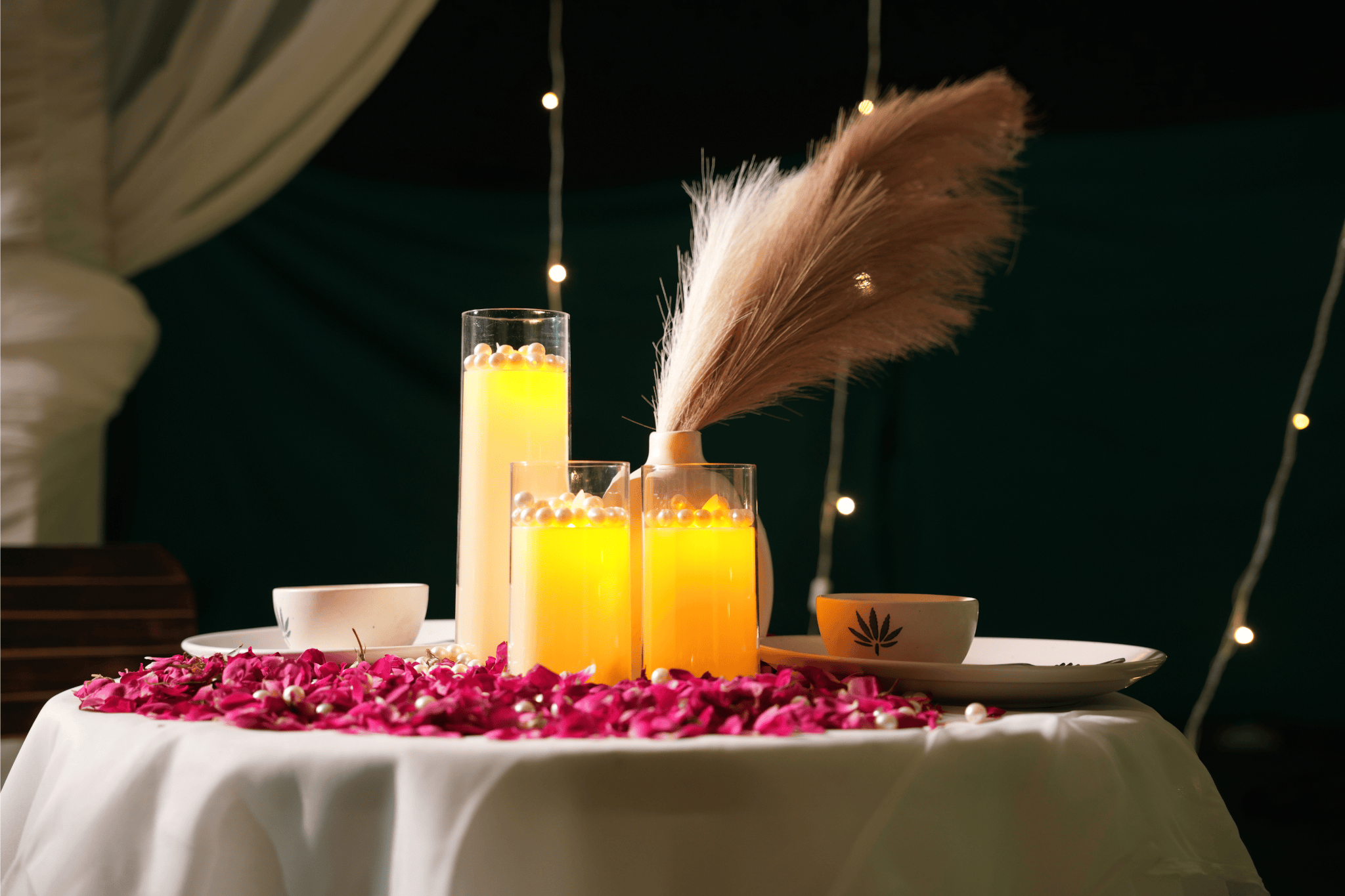 Romantic Poolside Dining Experience