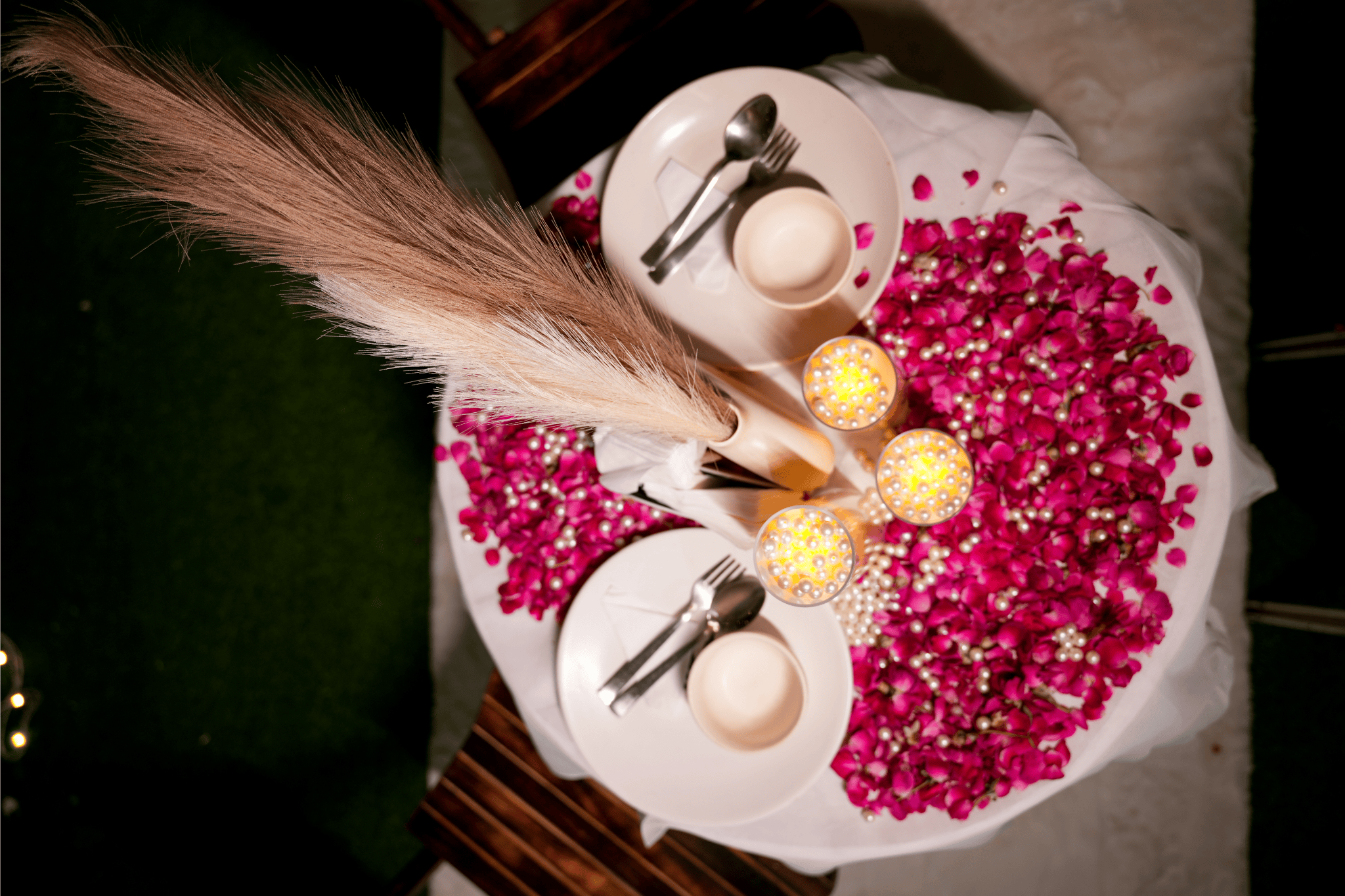 Romantic Poolside Dining Experience