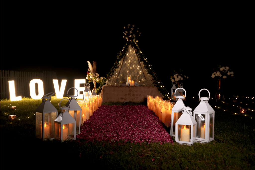 Starlit Fairy Light Canopy Private Dinner