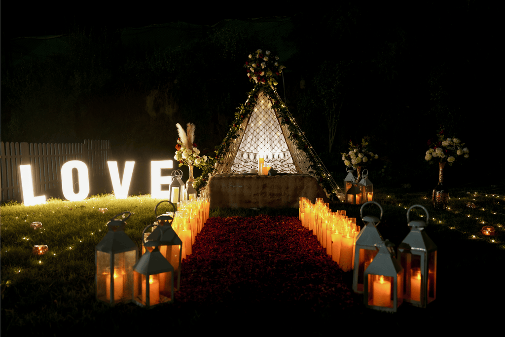 Starlit Fairy Light Canopy Private Dinner