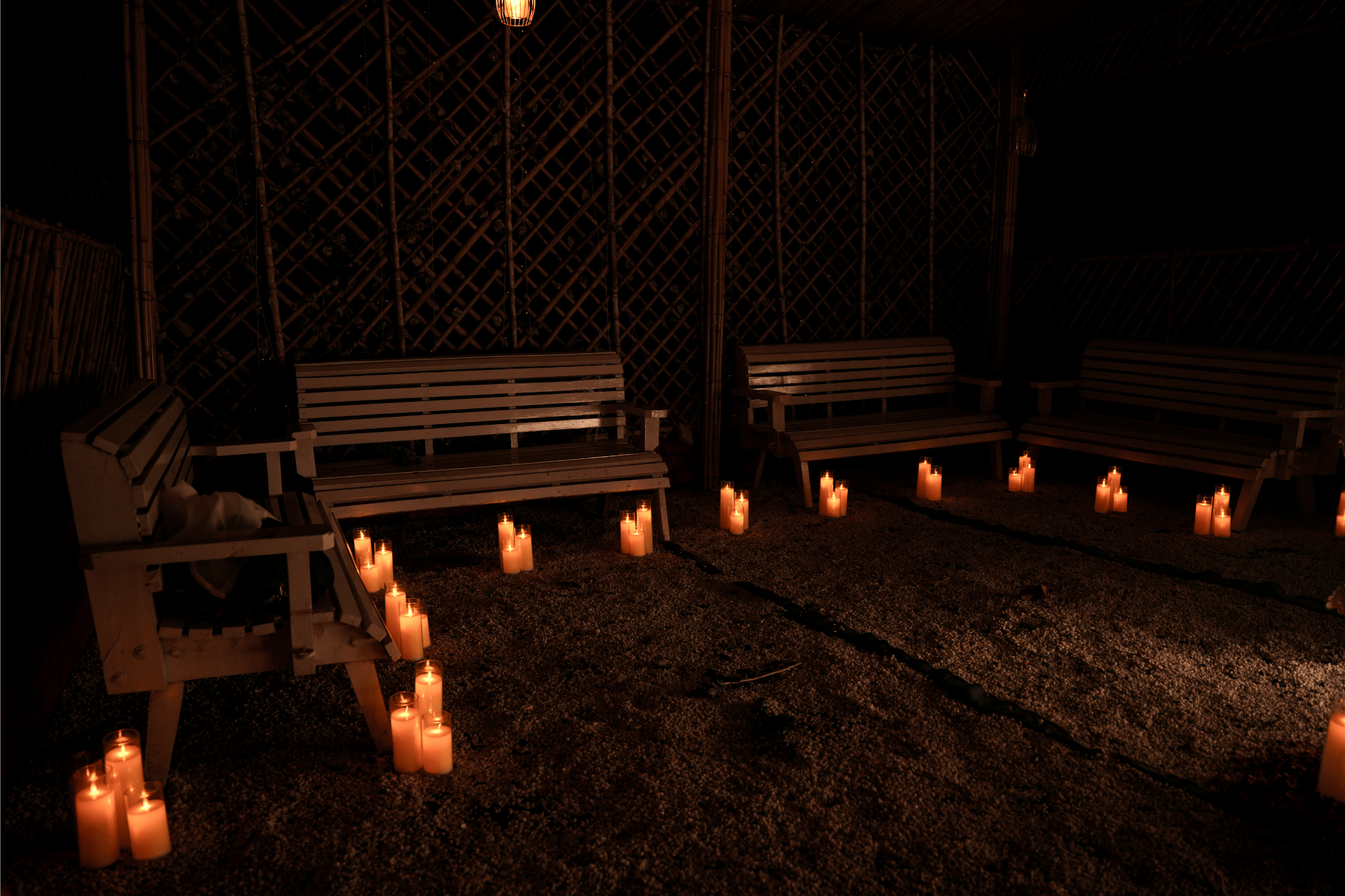 Lit ‘Will You Marry Me’ Cabana