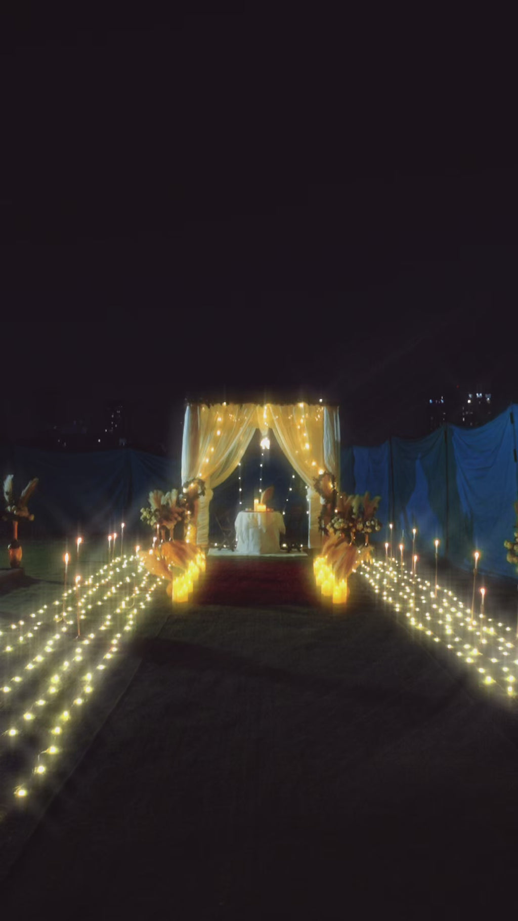 Romantic Poolside Dining Experience